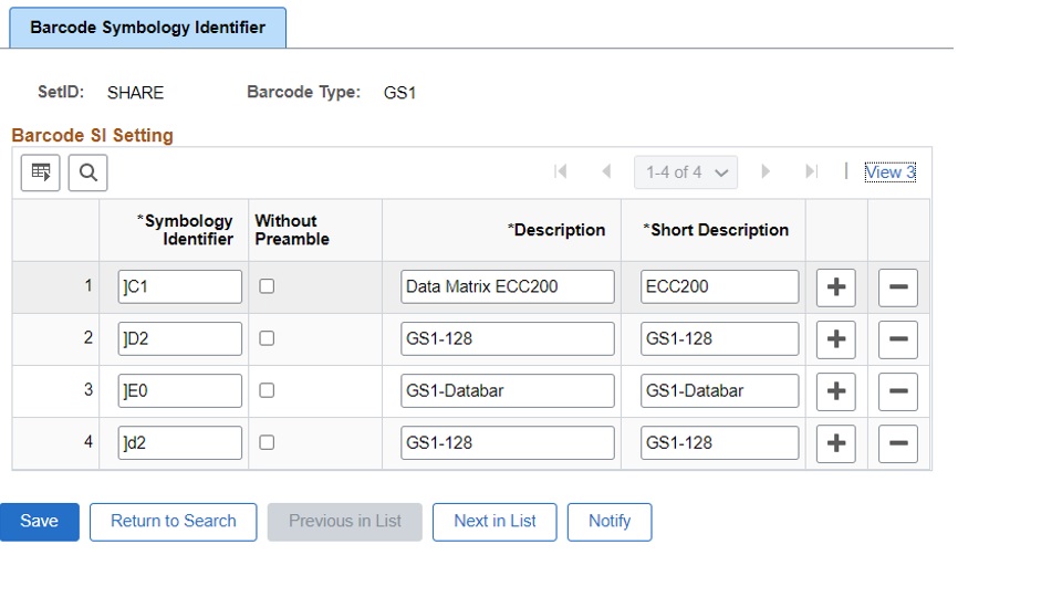 Barcode Symbology Identifier