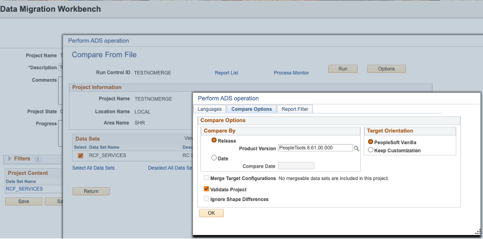 ads merge target configurations