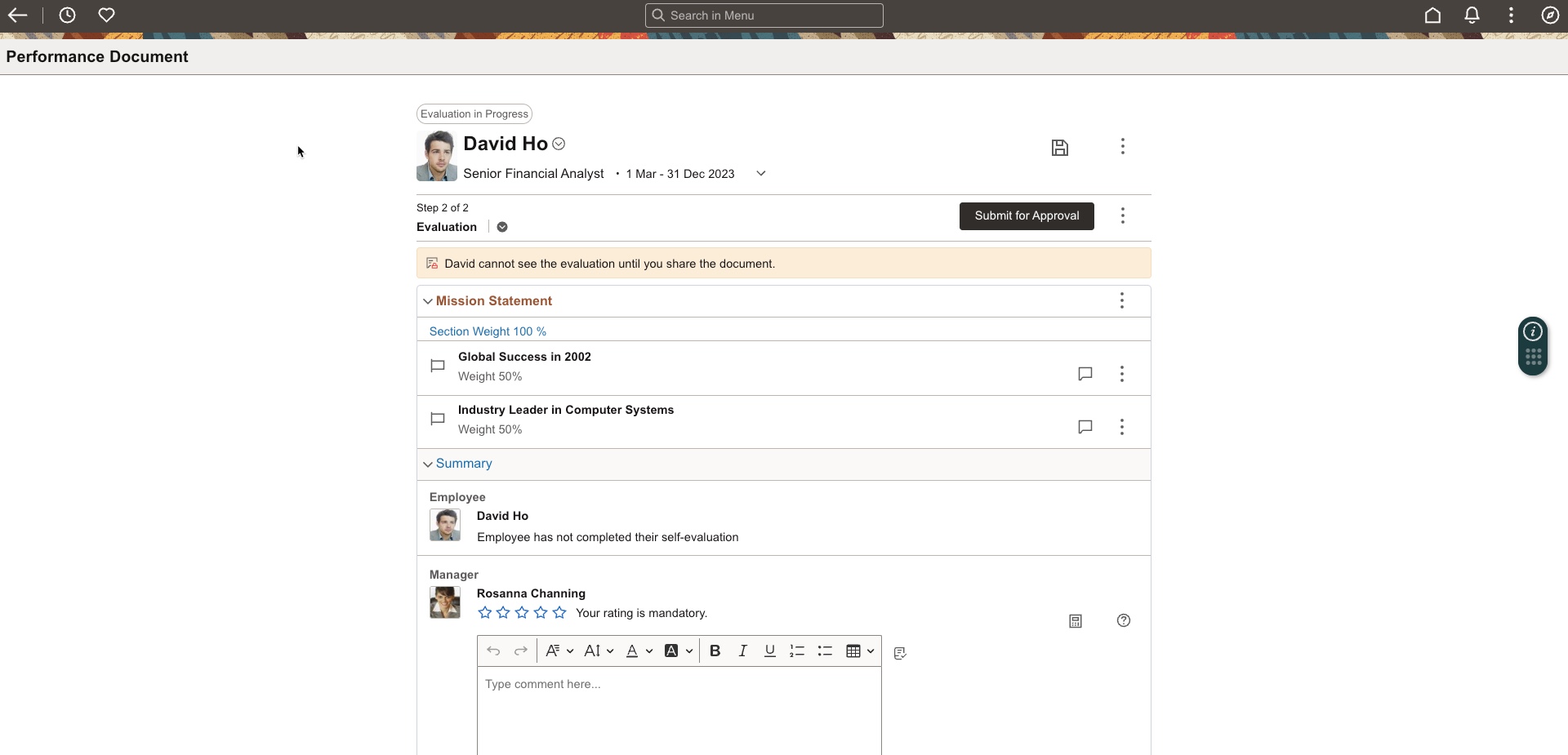 Performance Evaluation