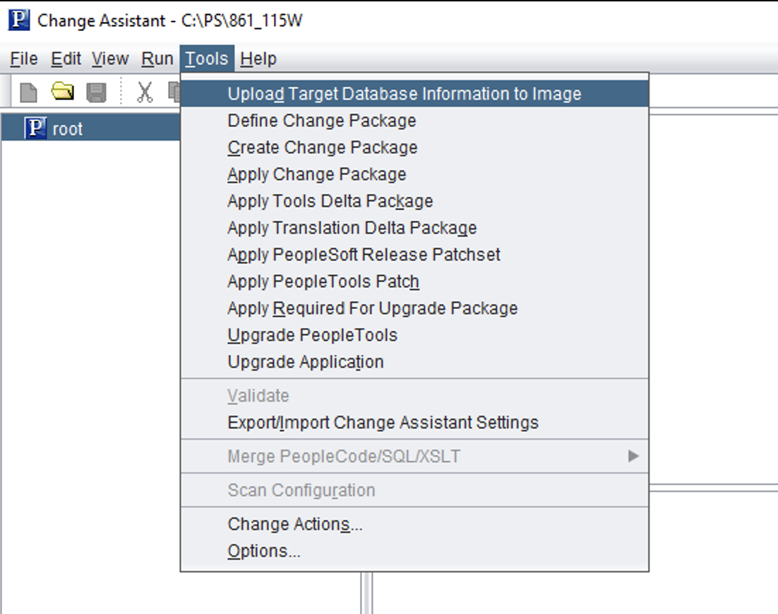 upload target information to image