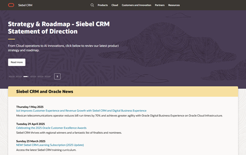 Siebel CRM Infoportal