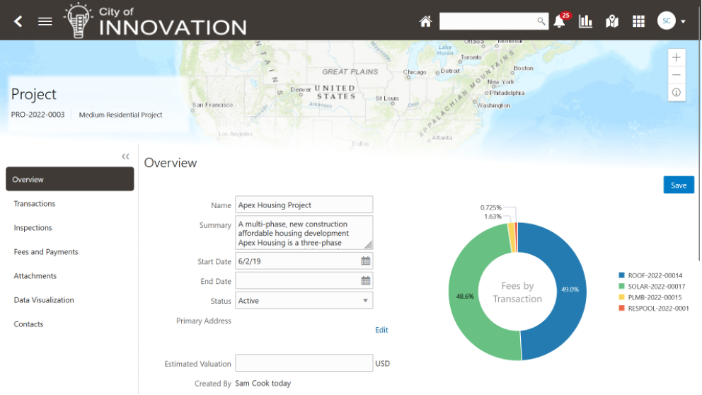 Transactions reporting screenshot