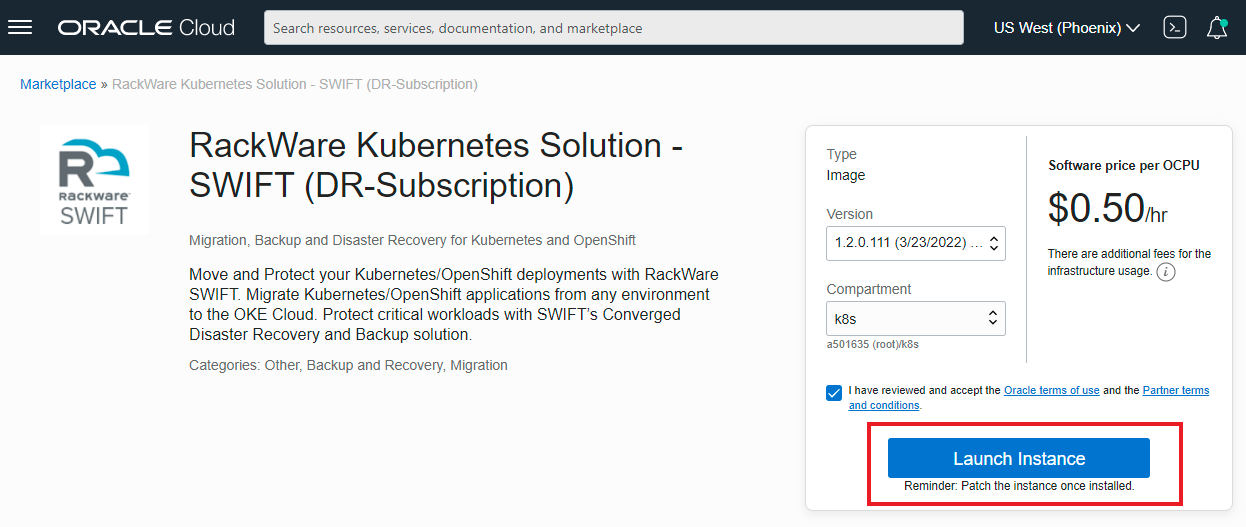 Rackware Swift Subscription
