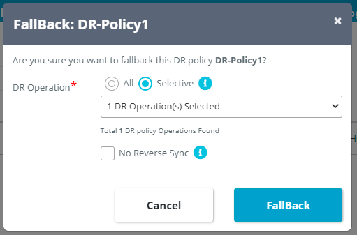 FallBack DR-Policy1 