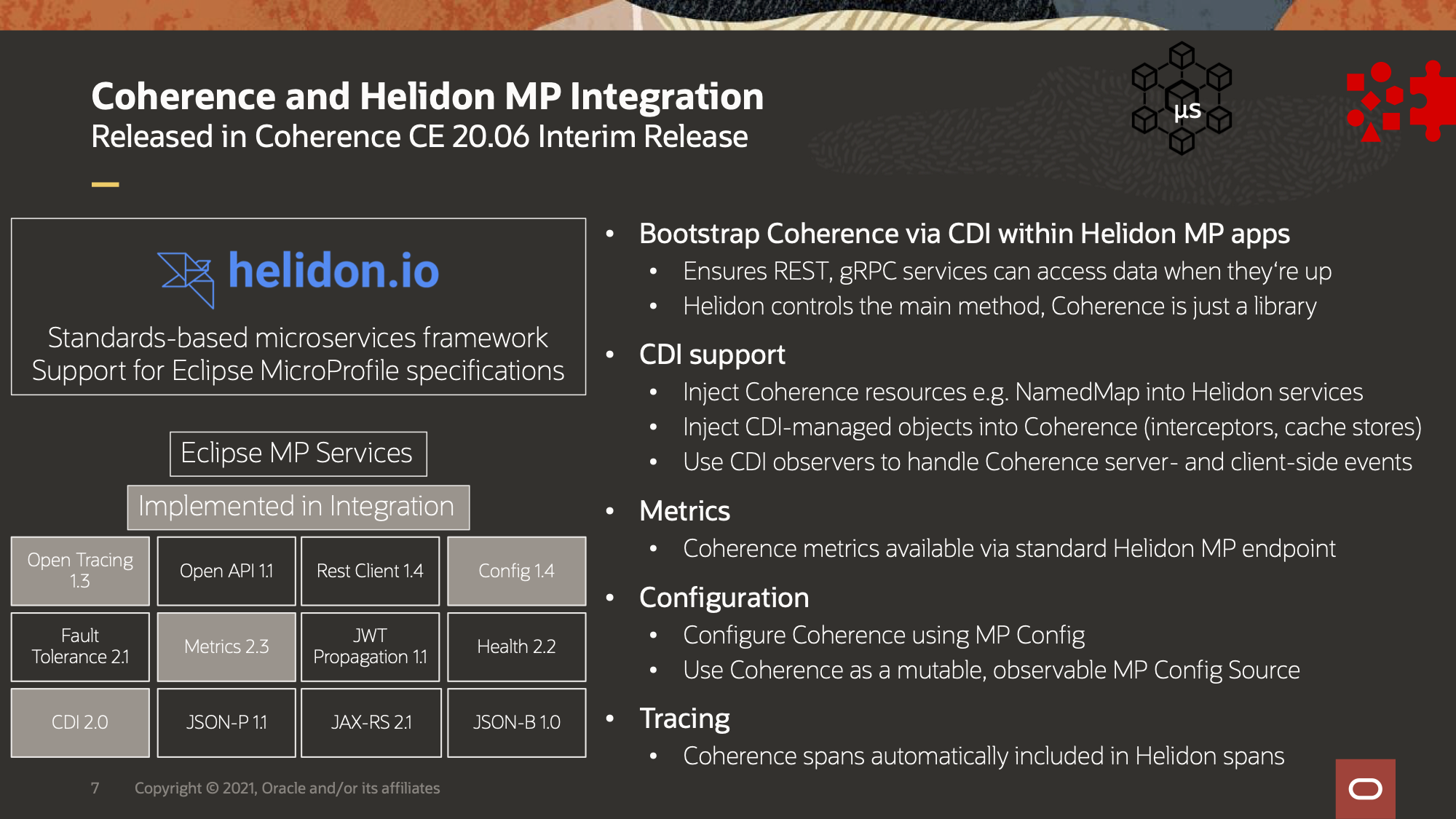 Coherence Helidon Integration
