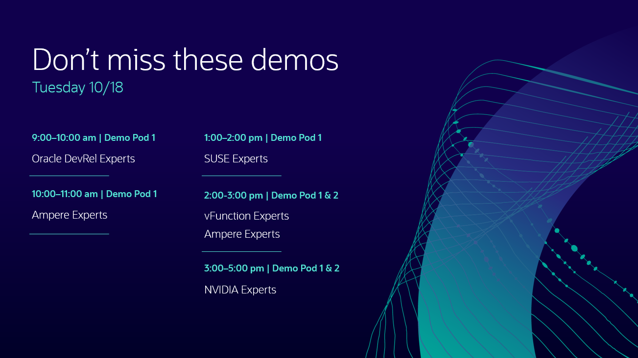 Demo Schedule - Day 1