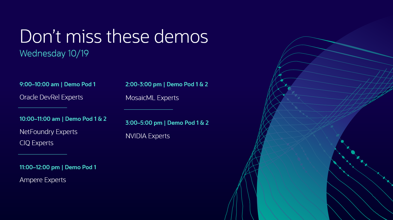 Demo Schedule - Day 2