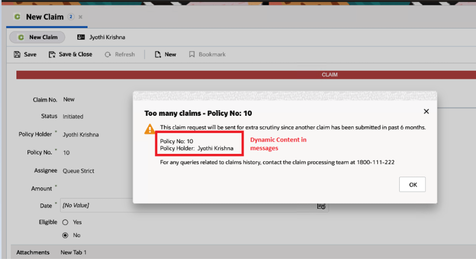 Dynamic Values in Workspace Rule Actions
