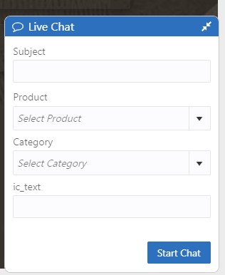 Intra Chat with additional fields