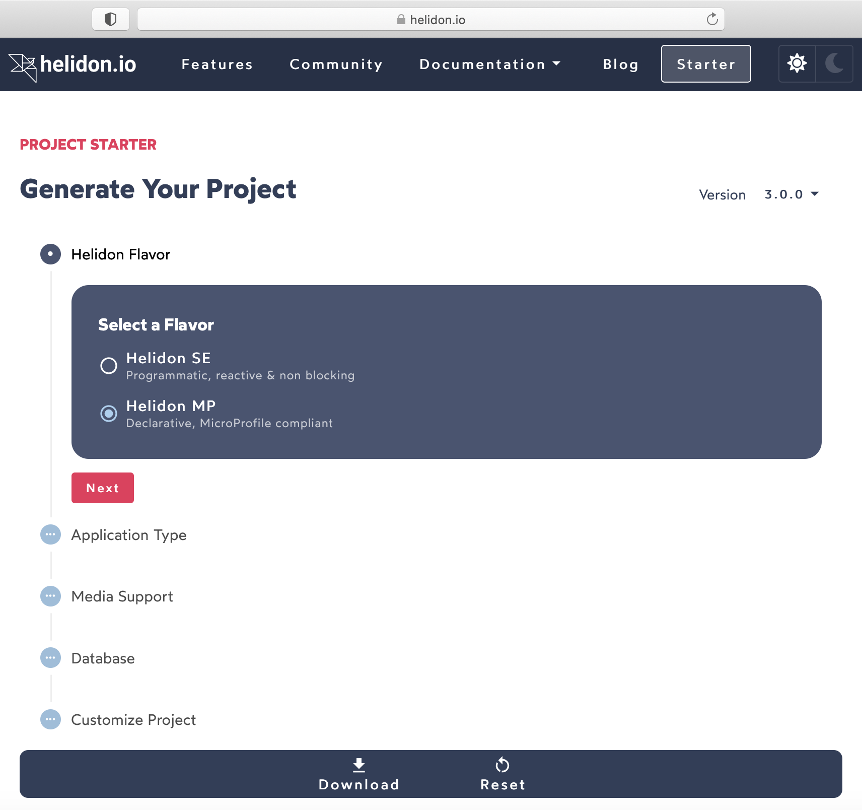 Helidon Project Starter