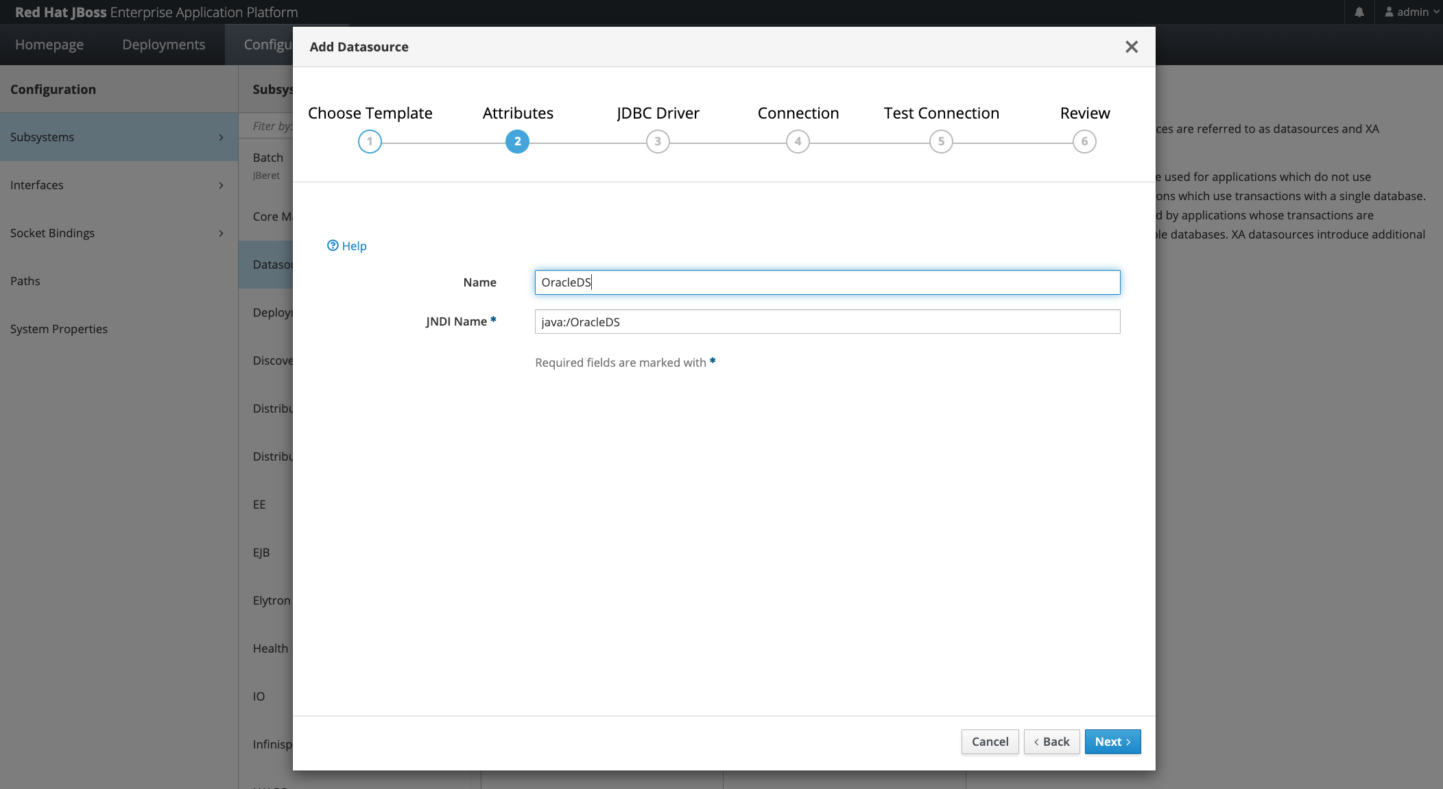 Select Preferred Name and JNDI