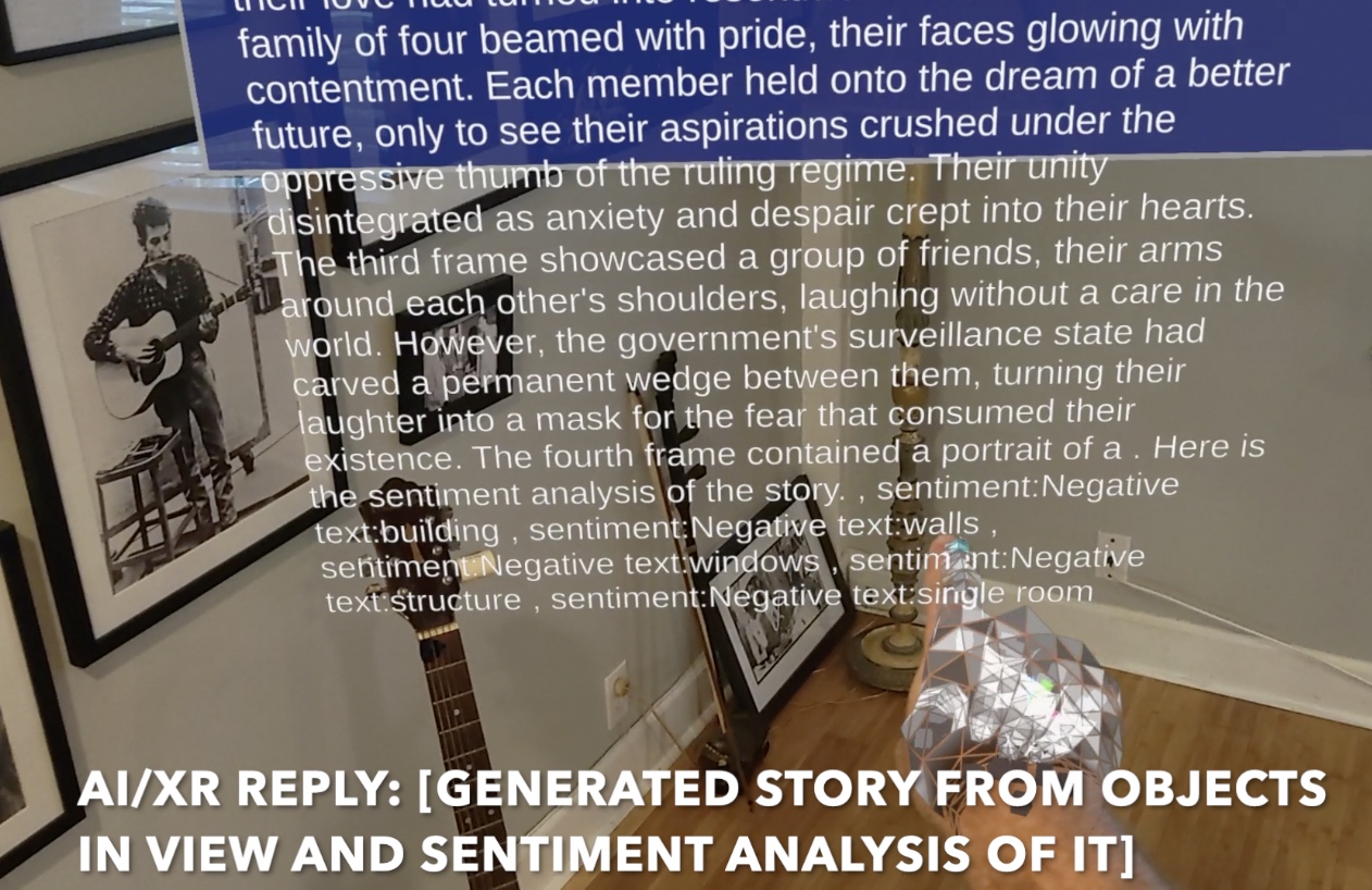 xr reply: story and sentiments