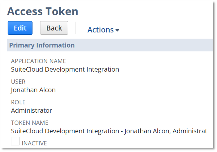 access token 1