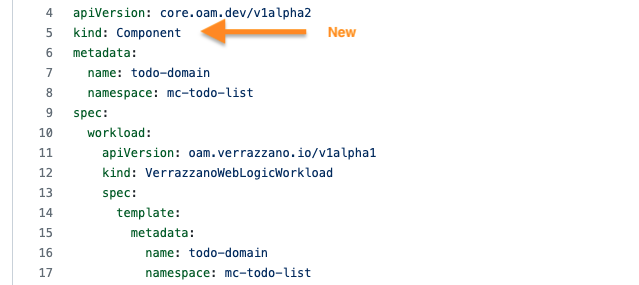 Simplified component yaml file