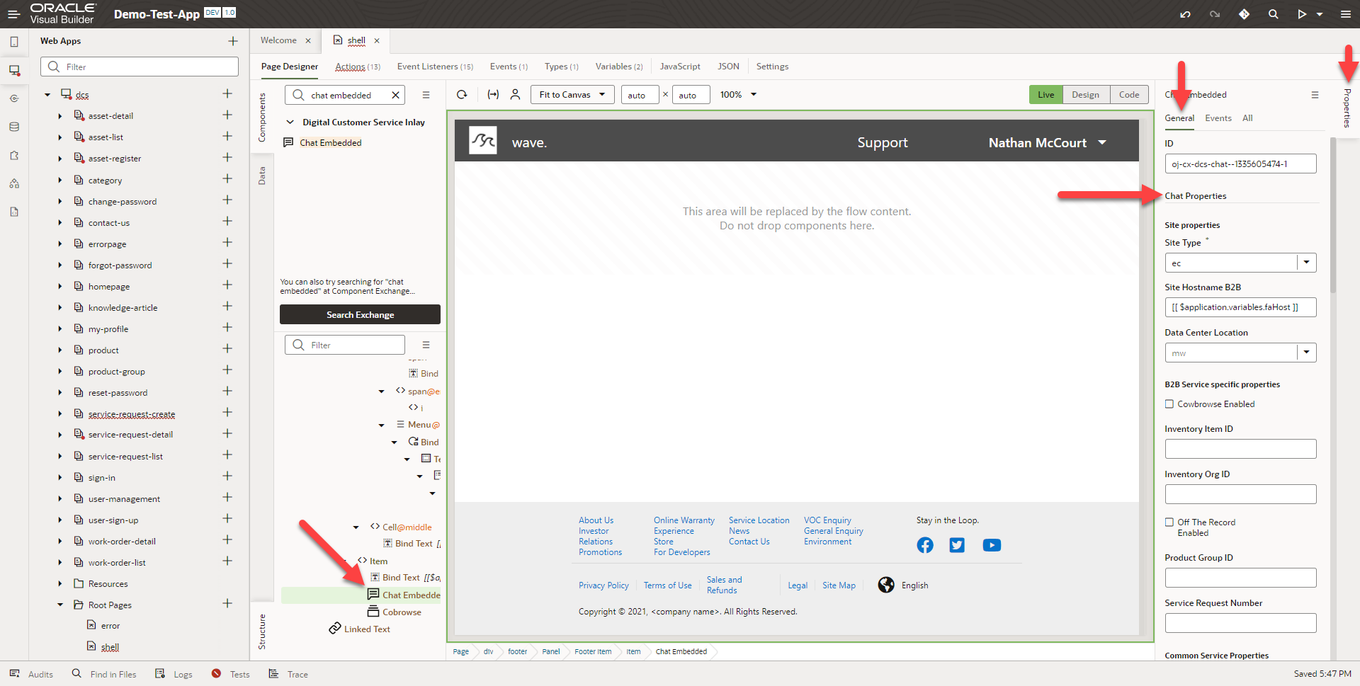 Customizing Chat Inlay 