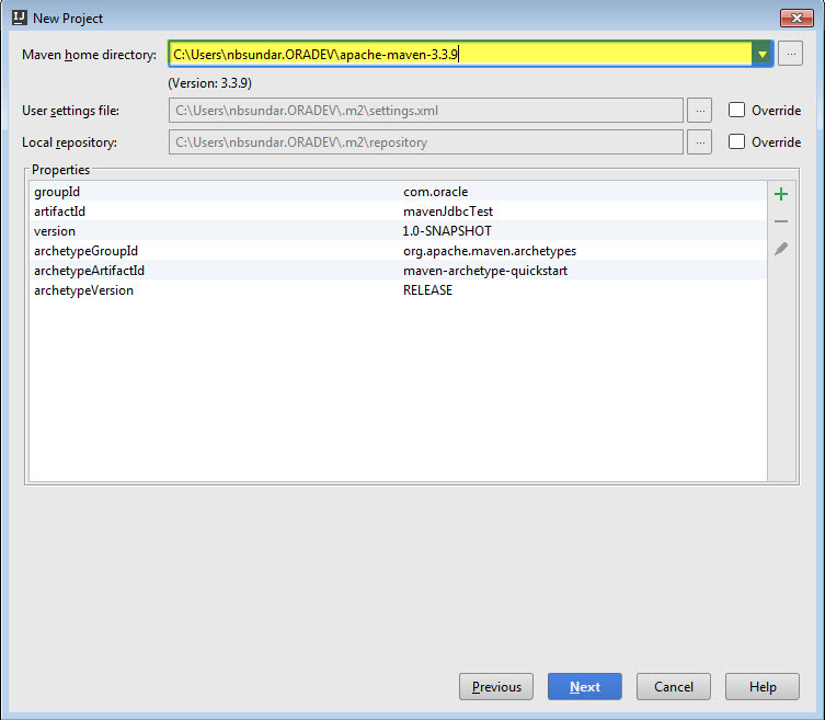 Intellij- Change the maven version