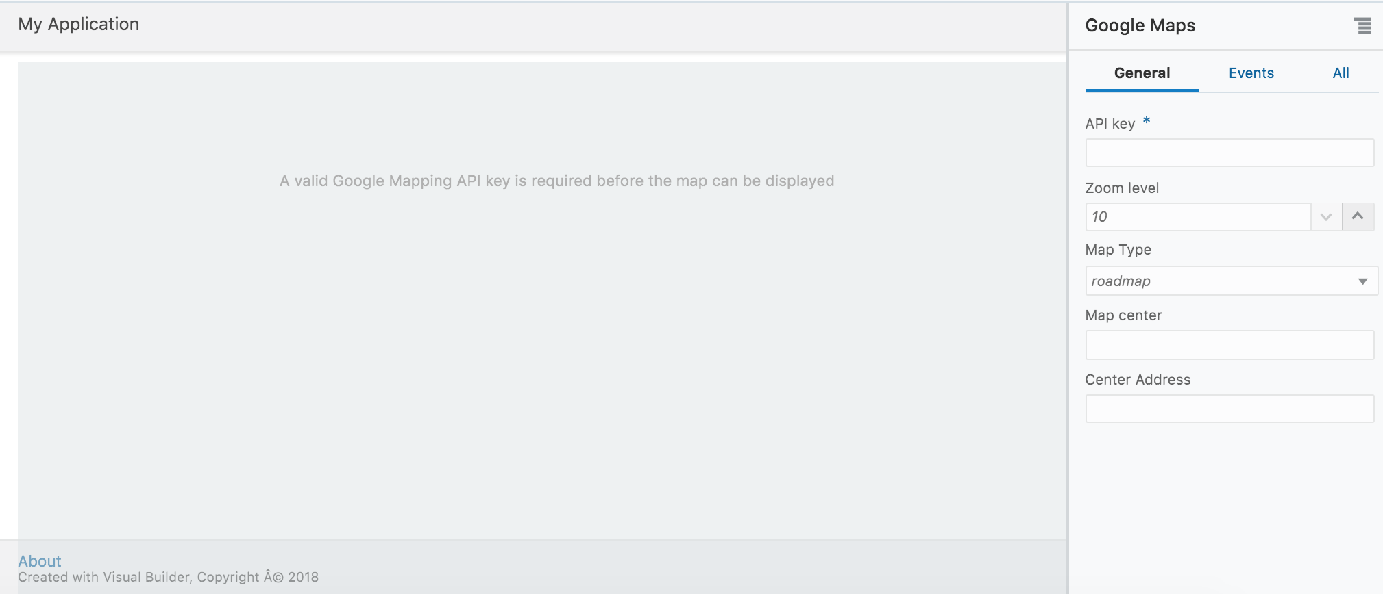 Unconfigured component display at DT 