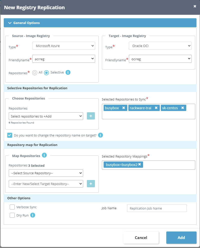 New Registry Replication