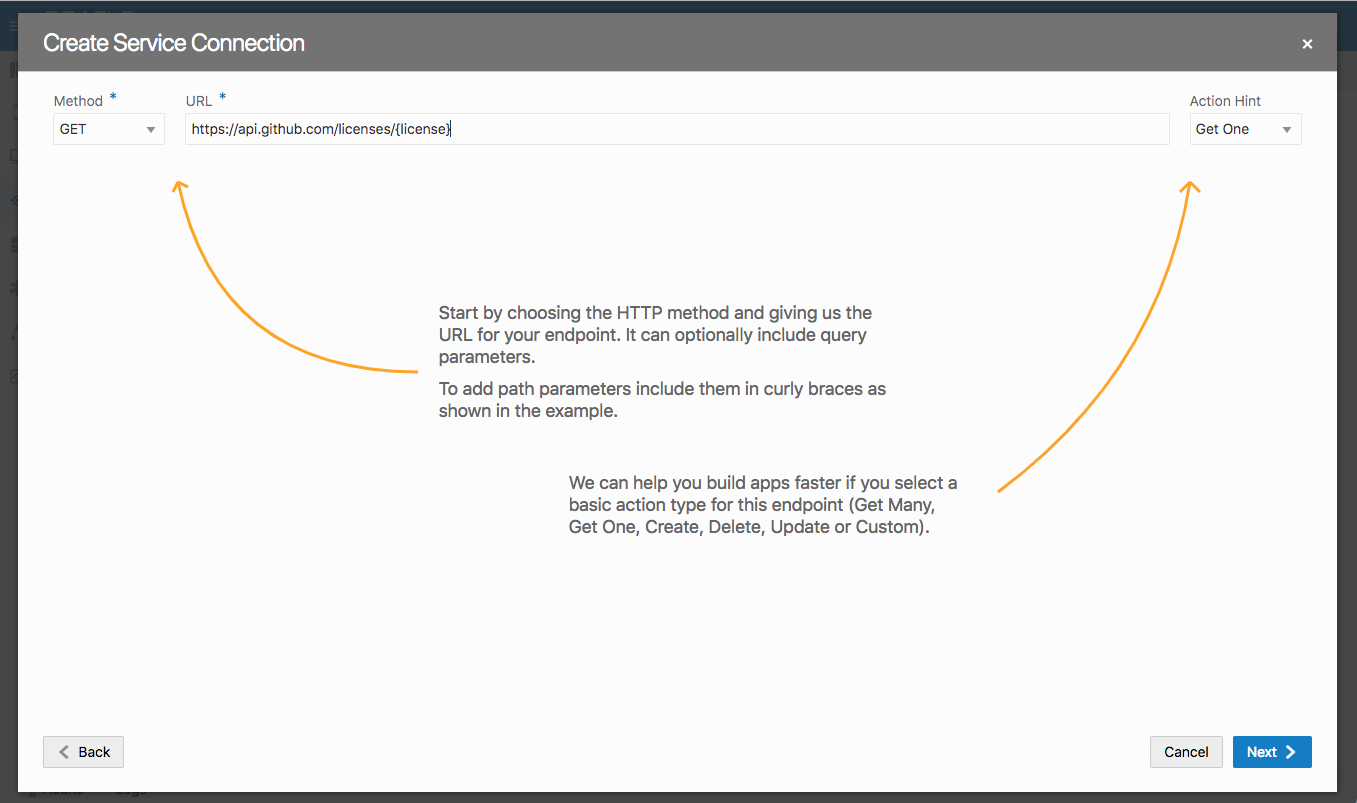 Defining the endpoint