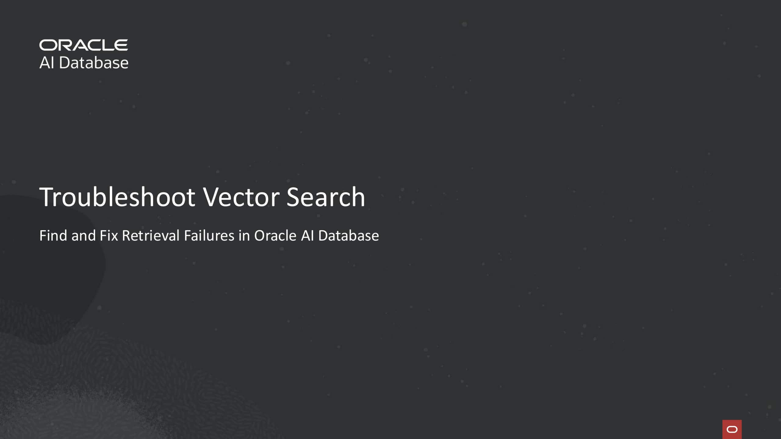 How to Troubleshoot Vector Search in an AI Application