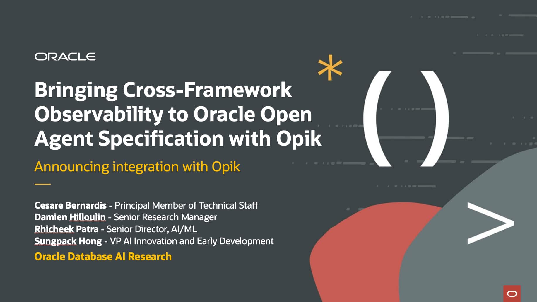 Bringing Cross-Framework Observability to Oracle Open Agent Specification with Opik