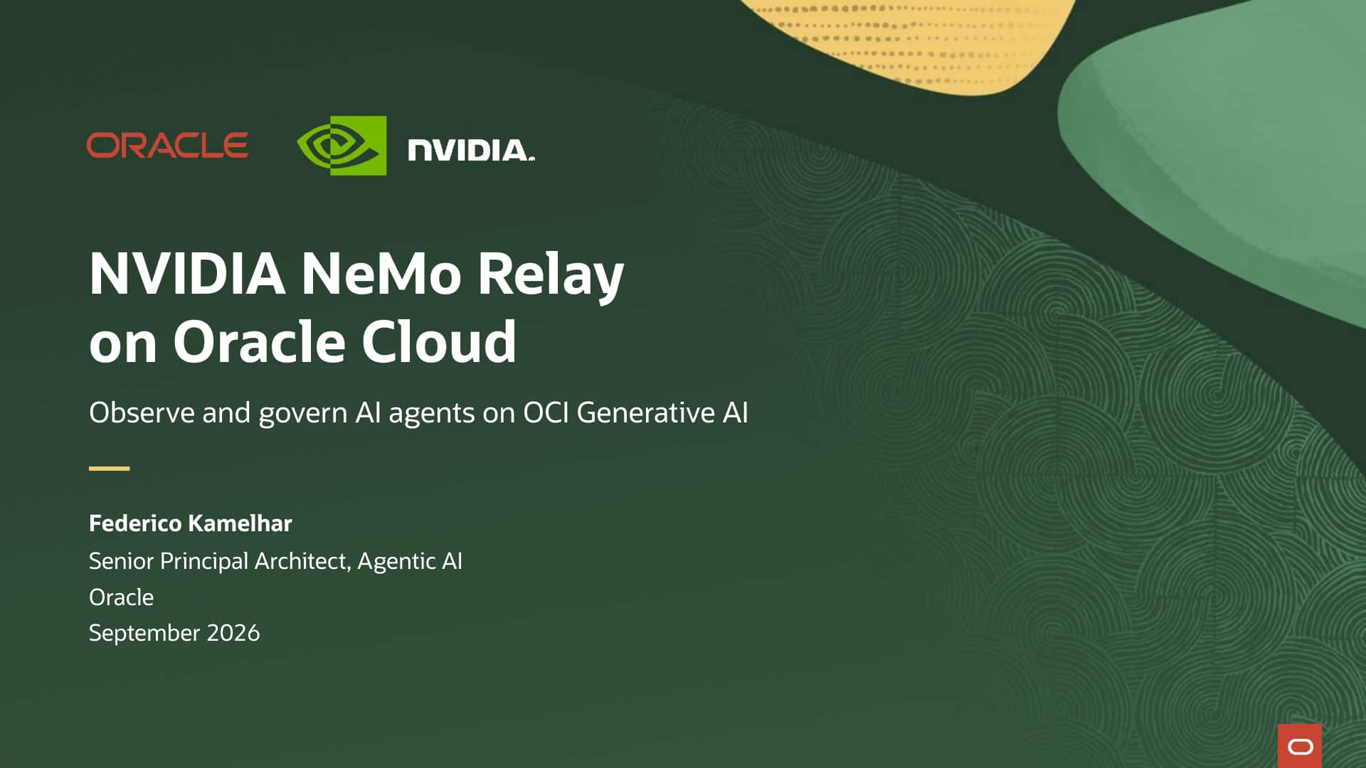 NVIDIA NeMo Relay now natively supports Oracle Generative AI