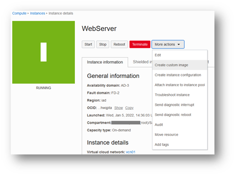Como criar templates usando custom images