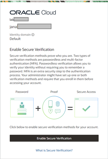 login na oracle cloud