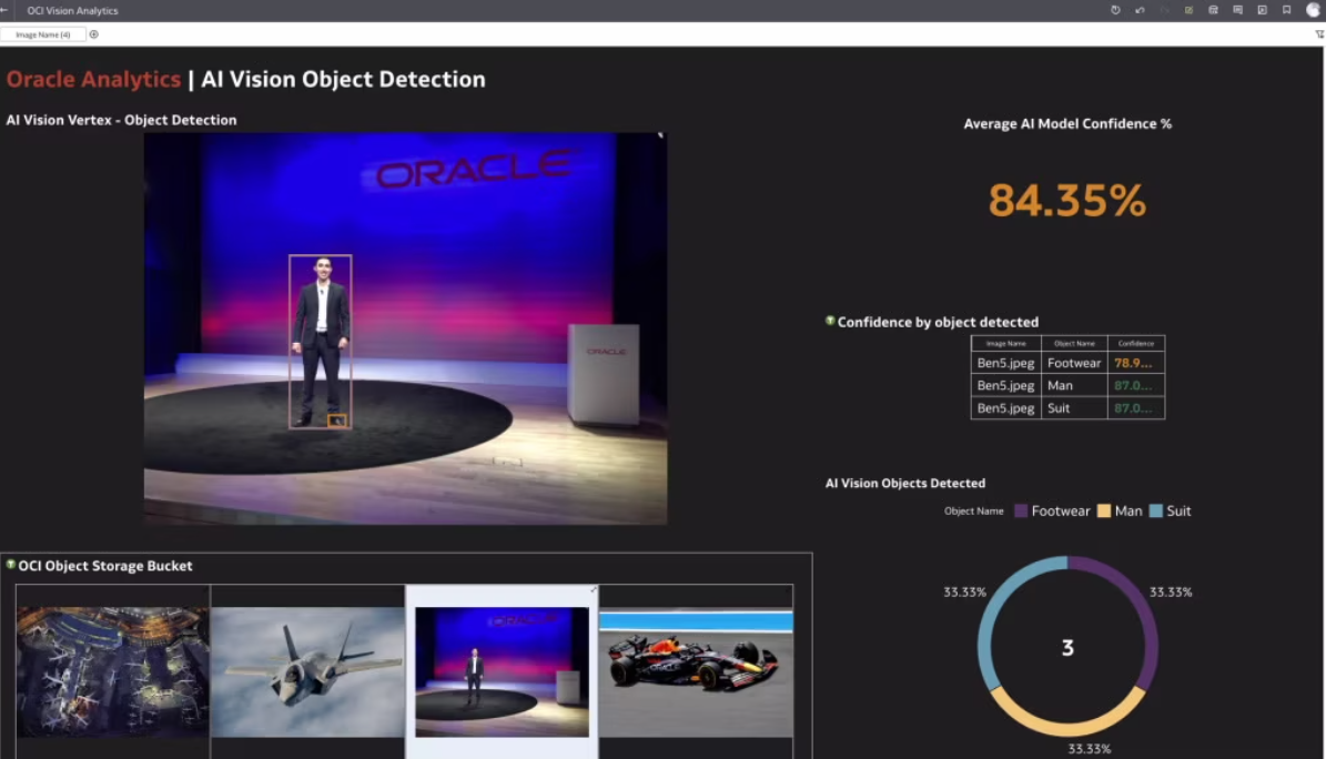  Visualización de datos que muestra el uso de una visión de IA de OCI - Autor: Benjamin Arnulf
