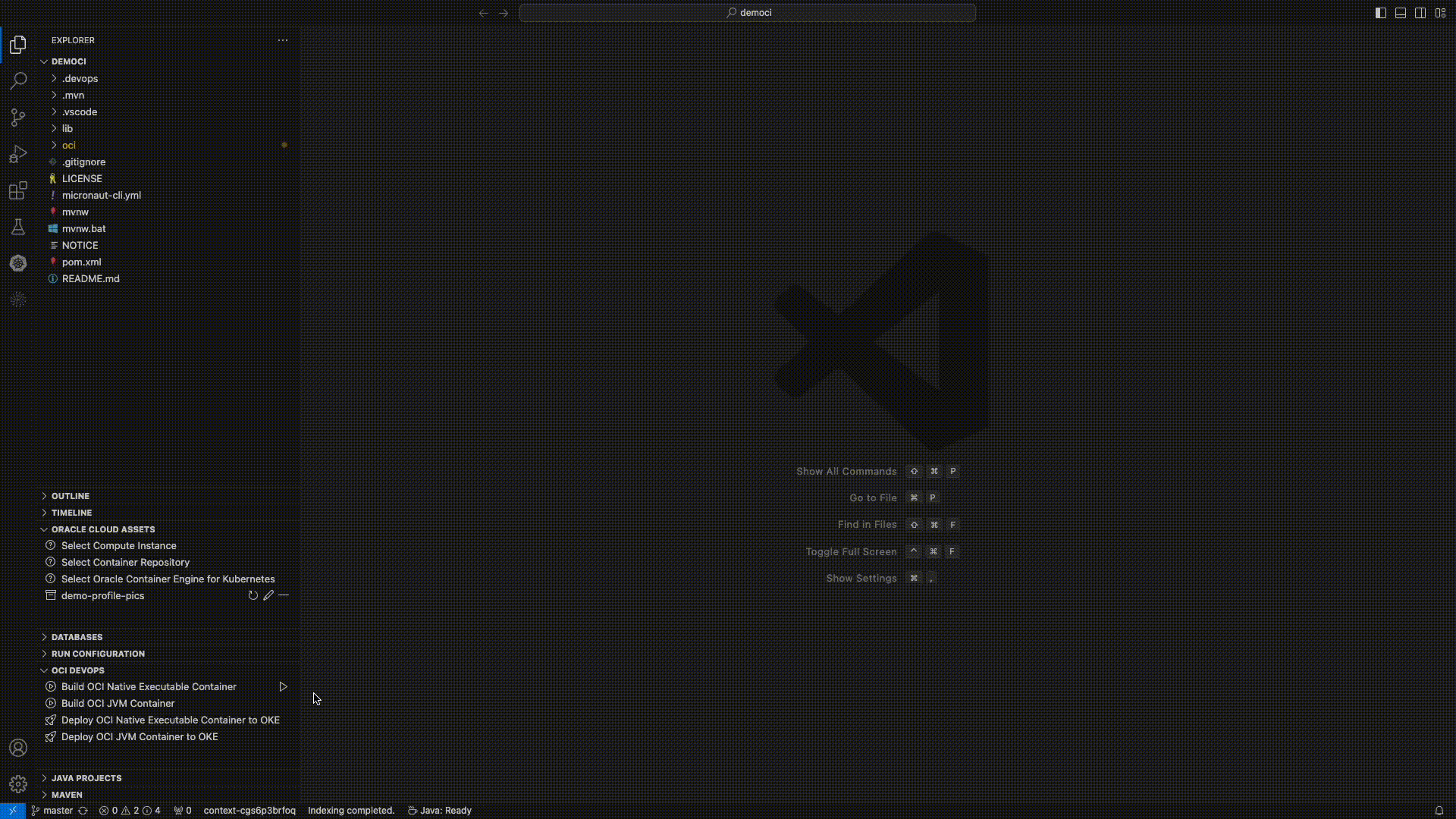 Set the build pipeline params.