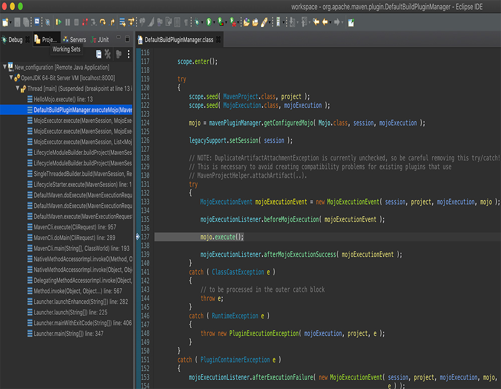 Code that calls the Mojo