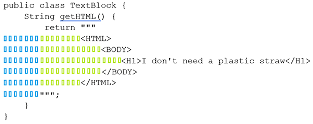 終了デリミタを左に動かした、図2のコード