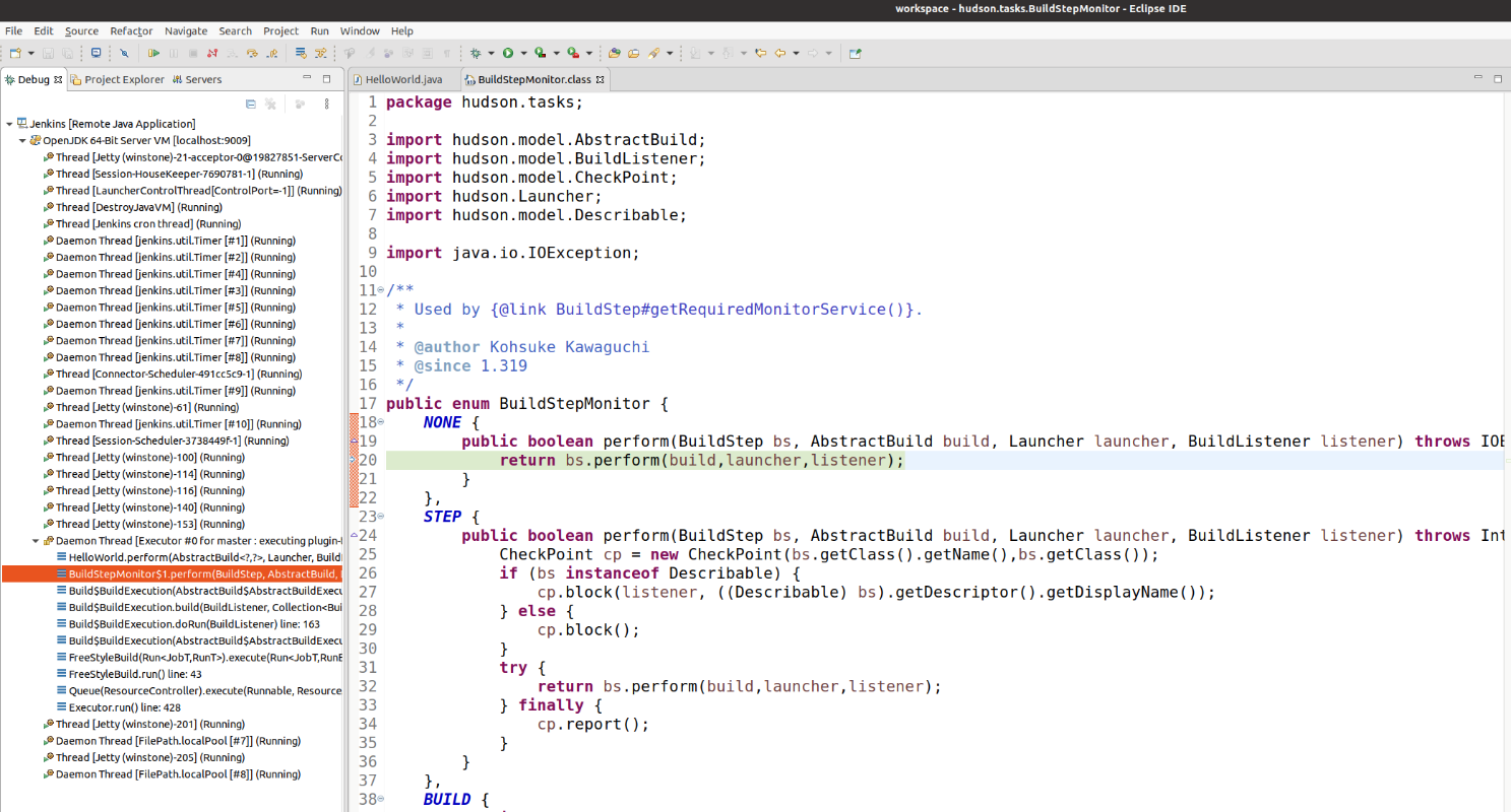The source code available to the Maven project
