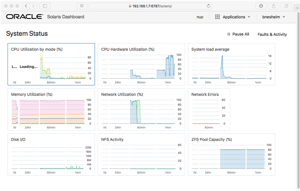 System Web Interface