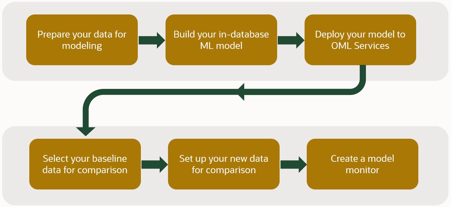 Model monitor workflow