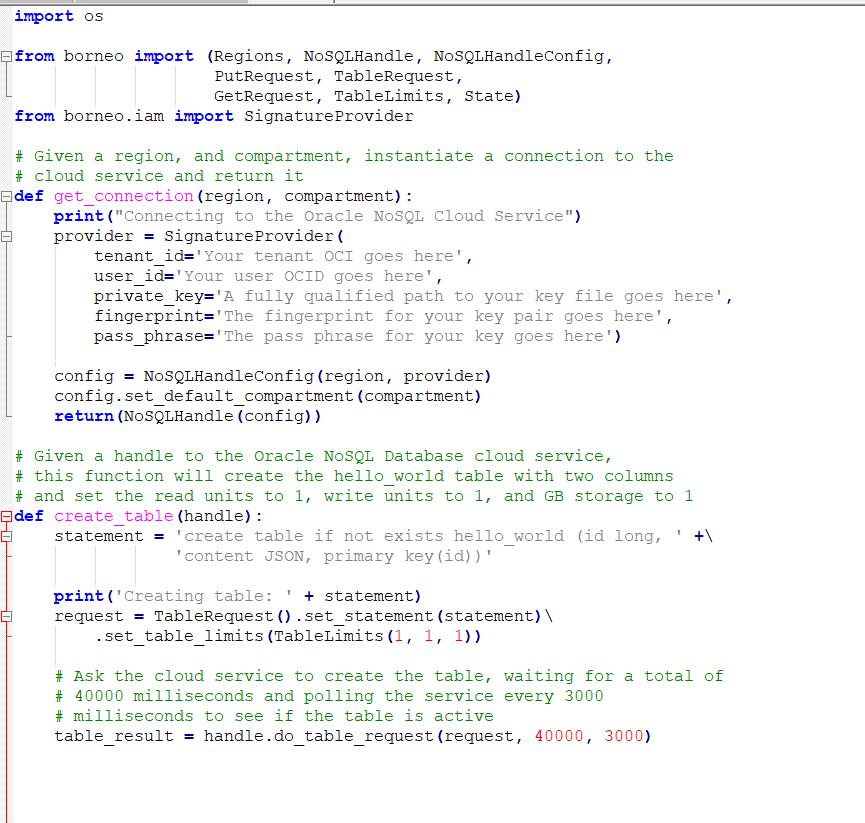 Connect Python Program to NoSQL Database