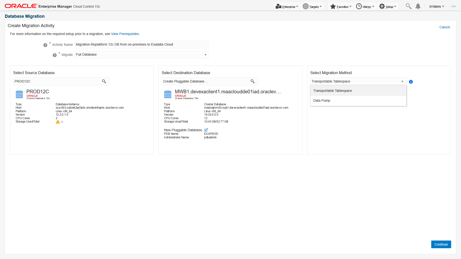Migration Workbench