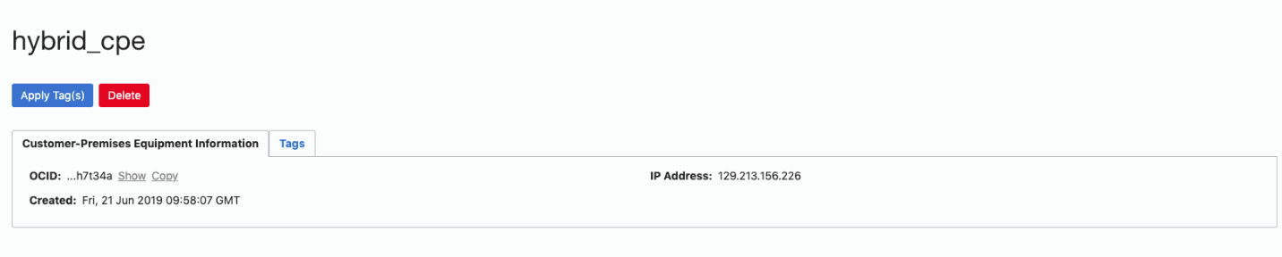 Figures 12 and 13.  Creating Customer Premise Equipment with the Public IP address of the Libreswan host.