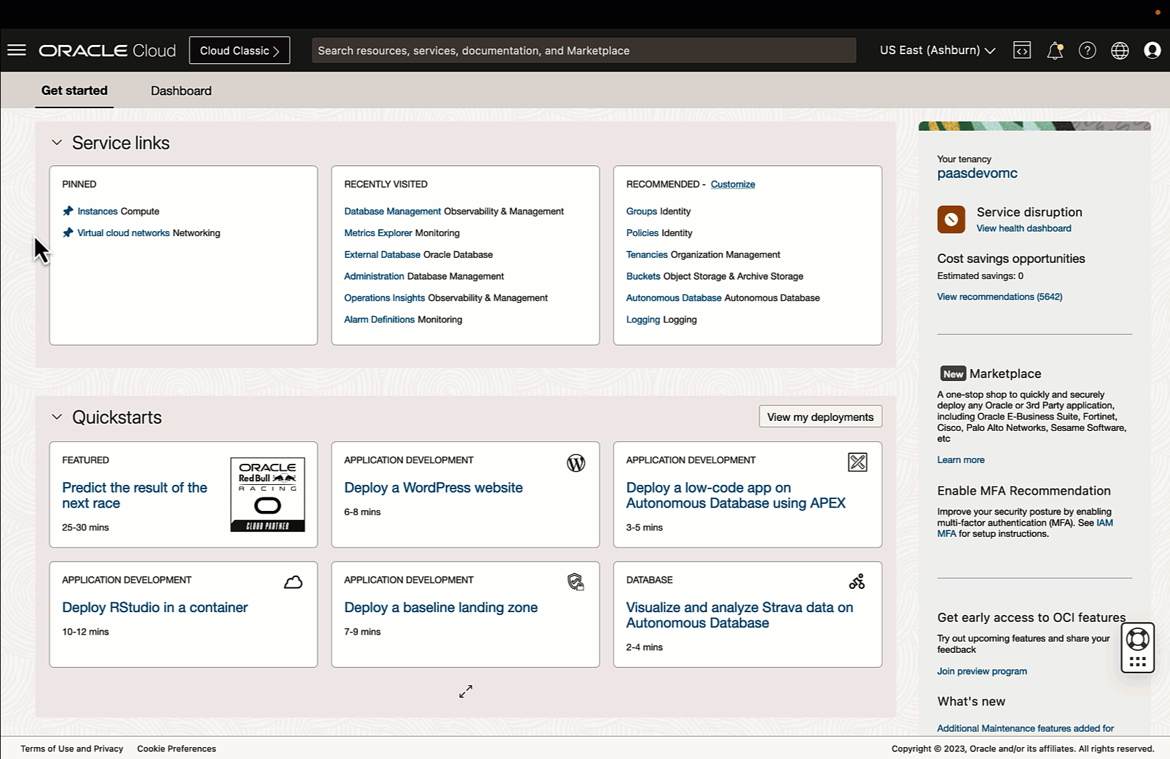 Figure 1:  Navigation to SQL tuning set feature in Database Management