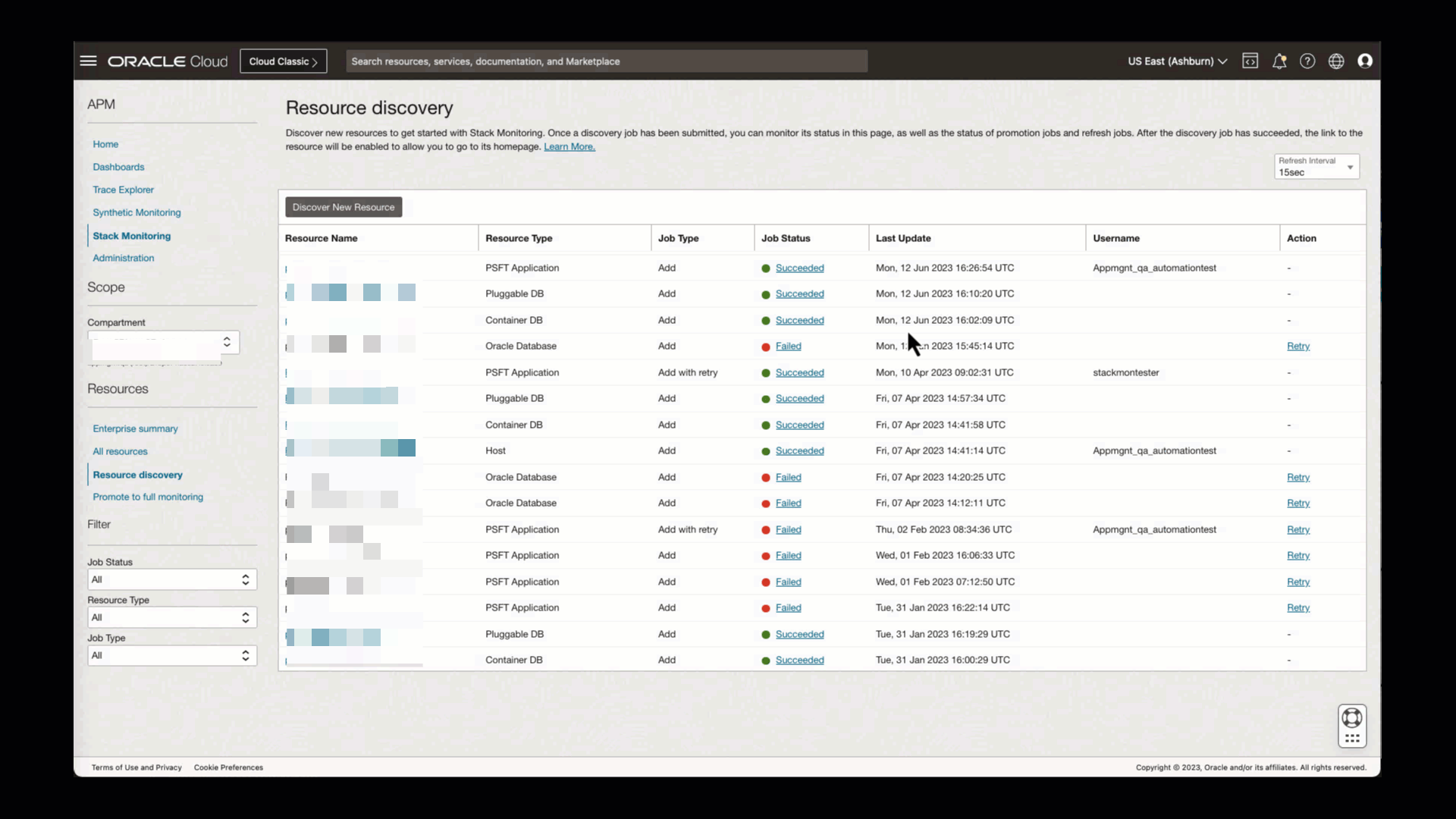 Figure 1: WebLogic Discovery automatically creates OIM and OAM resources
