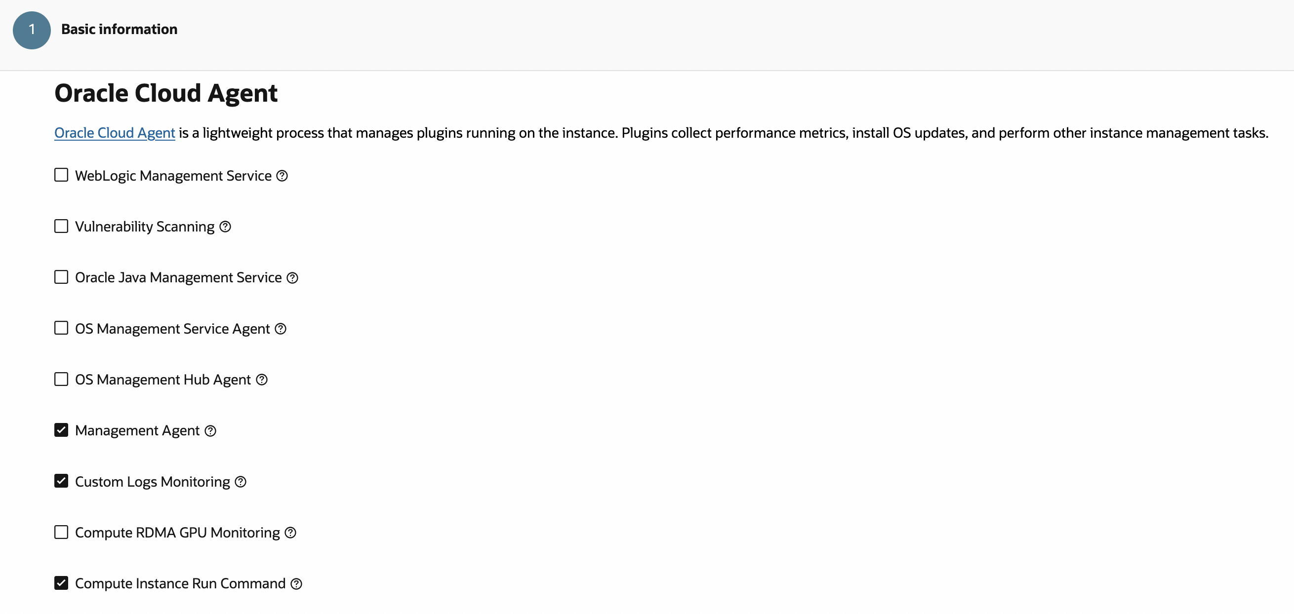 Figure-1: Enable Management Agent Plugin