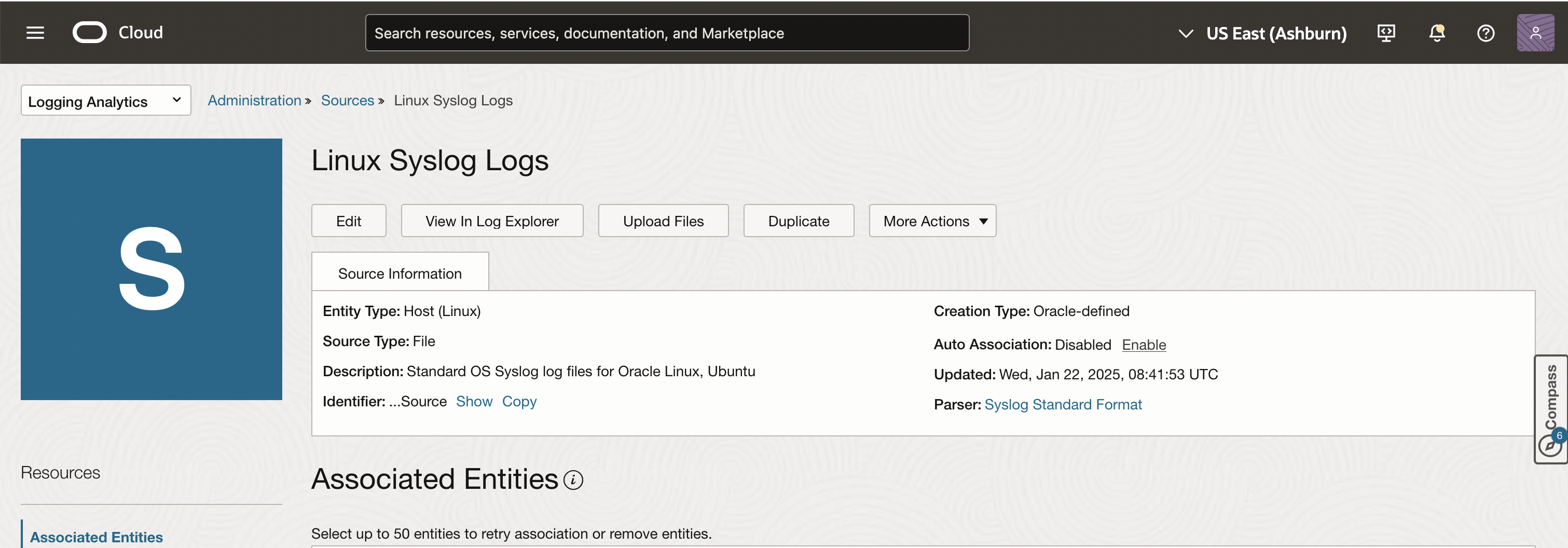 Linux Syslogs Log Source