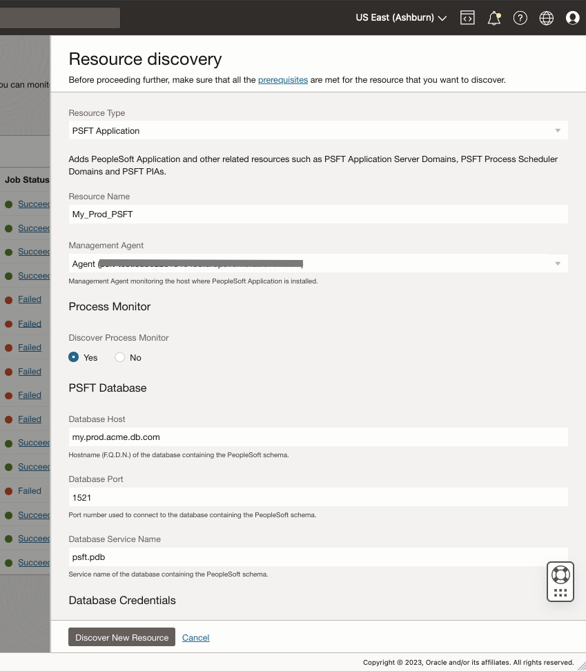 Figure 3: PeopleSoft Discovery UI