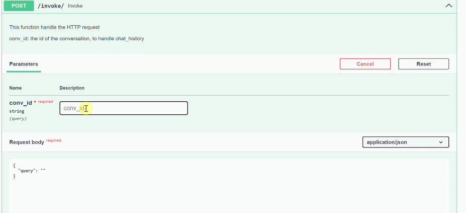 RAG interface