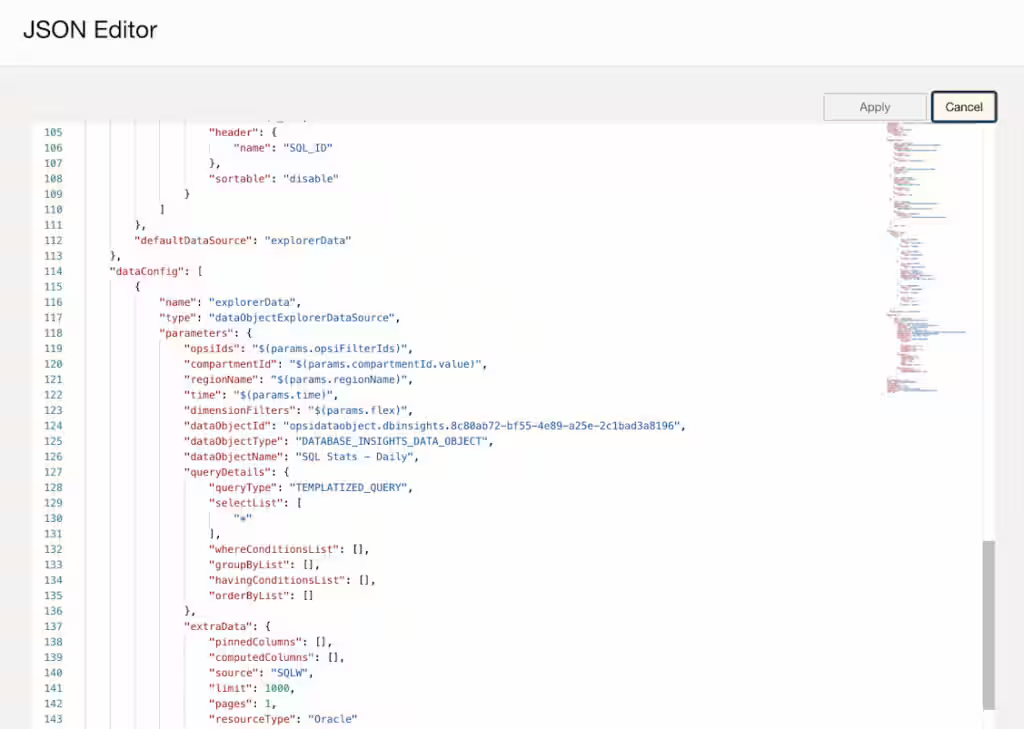 JSON editor