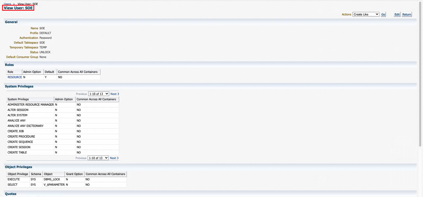 View User page