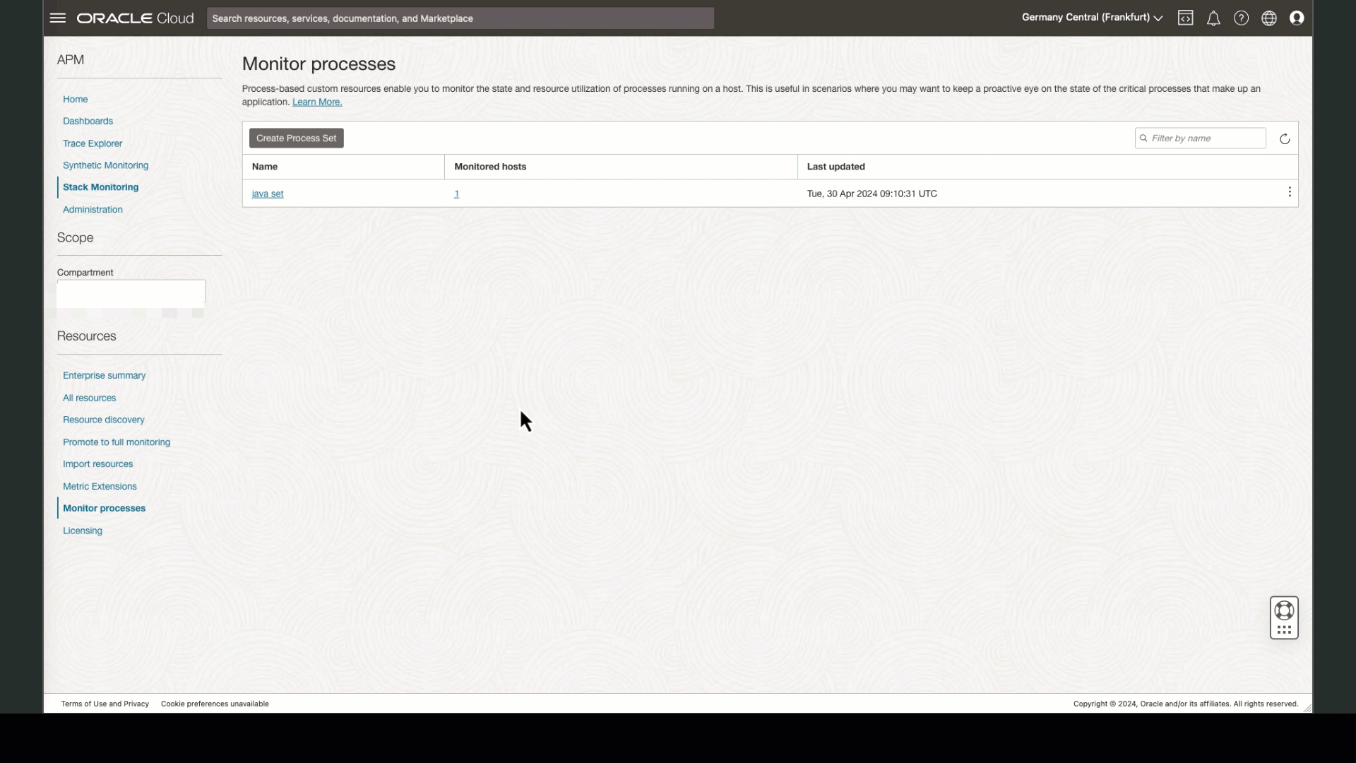 Image 2: Monitoring Nginx using process sets