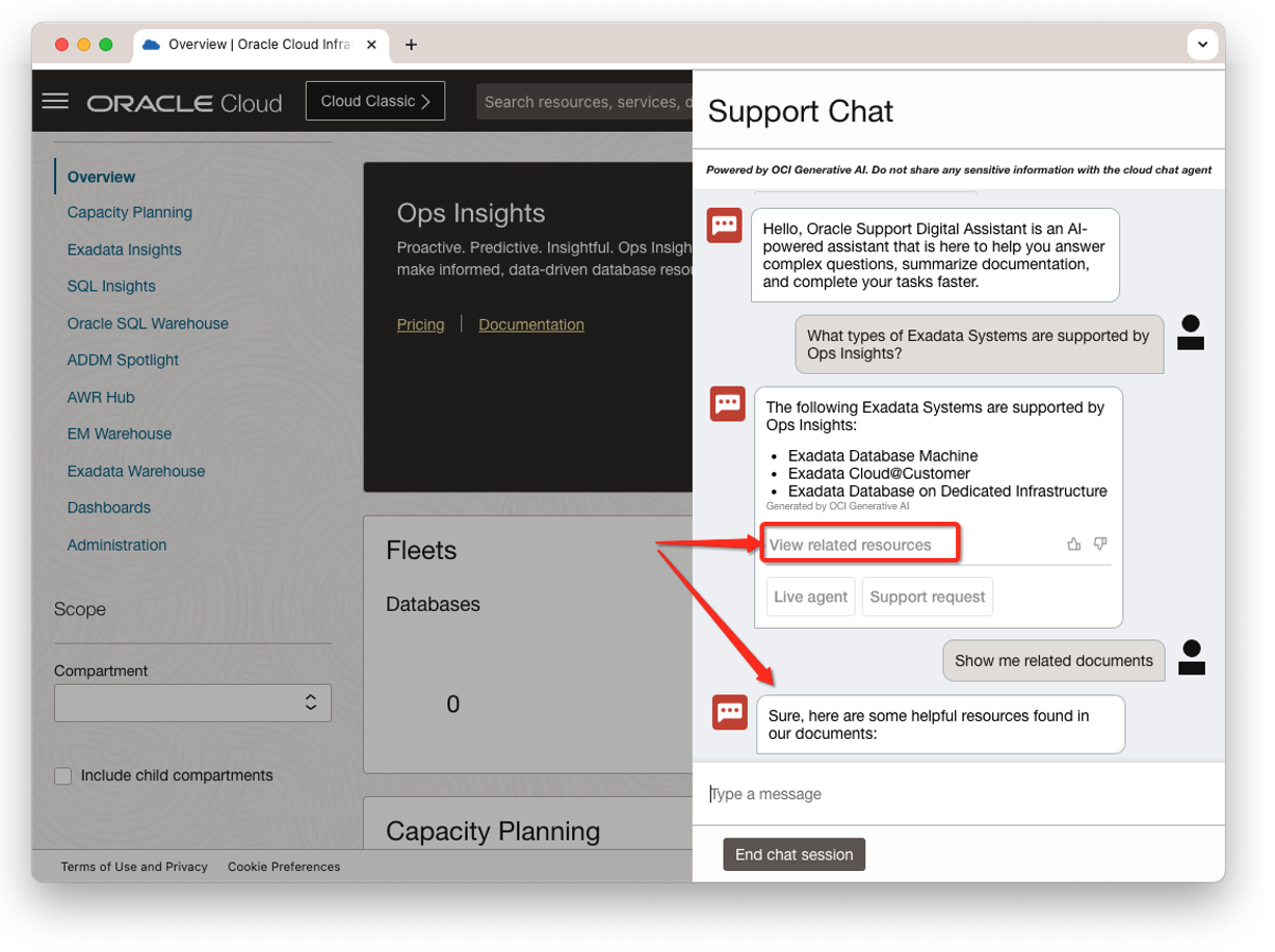 Digital Assistant Support Chat