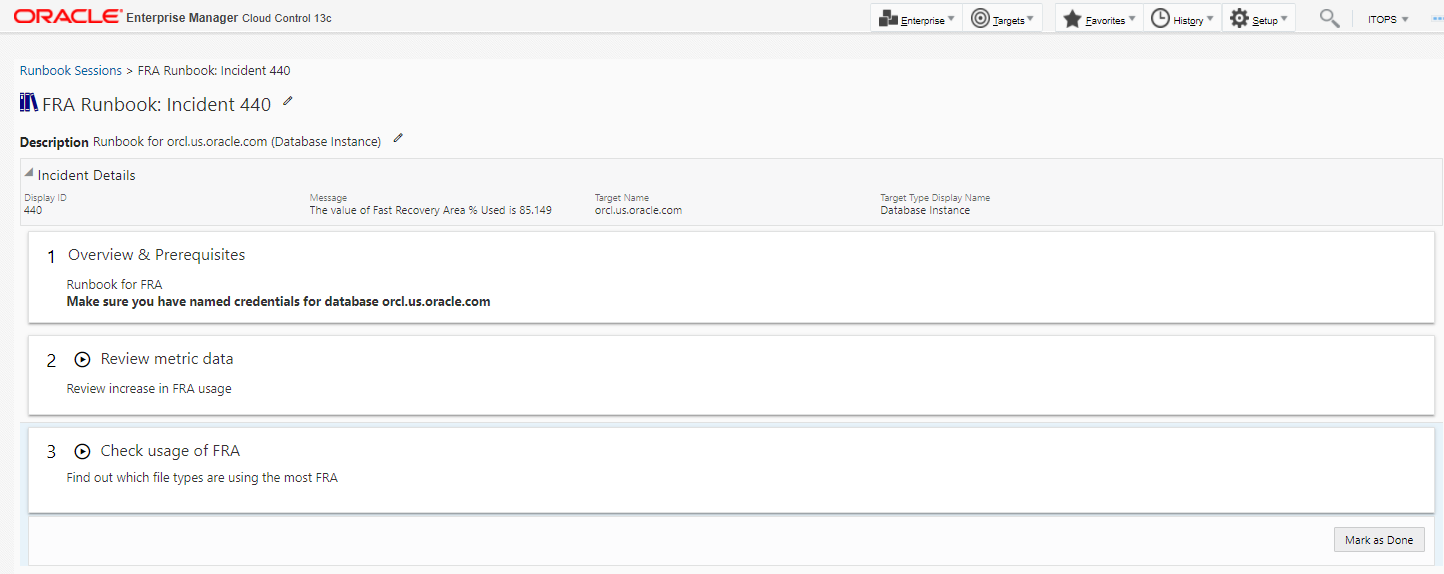 Use Runbook