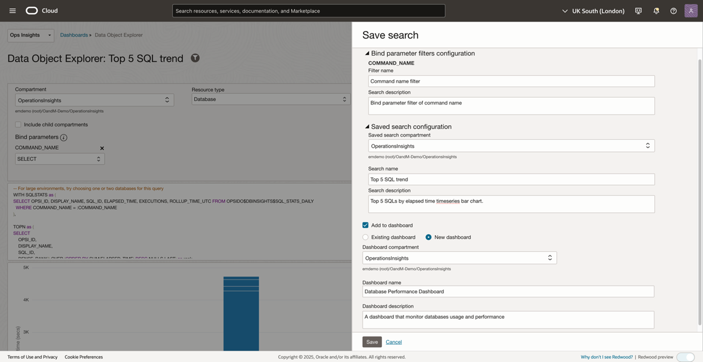 saved search panel